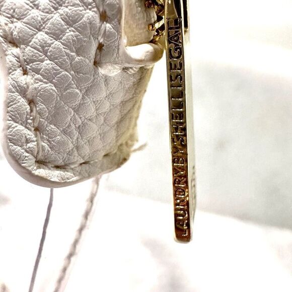 NWT Laundry By Shelli Segal Vegan Leather Trim Waterproof Cosmetic Bag White OS - Picture 3 of 5